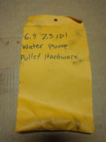 6.9 7.3 idi water pump pulley hardware