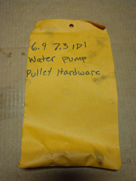 6.9 7.3 idi water pump pulley hardware