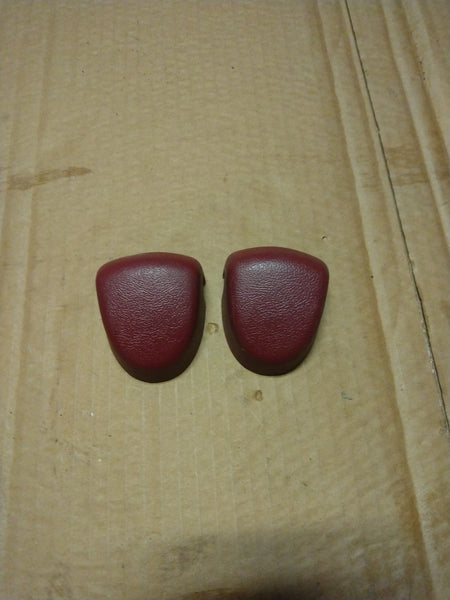 Ford 1992-97 f-series and Bronco seatbelt caps(ruby red)
